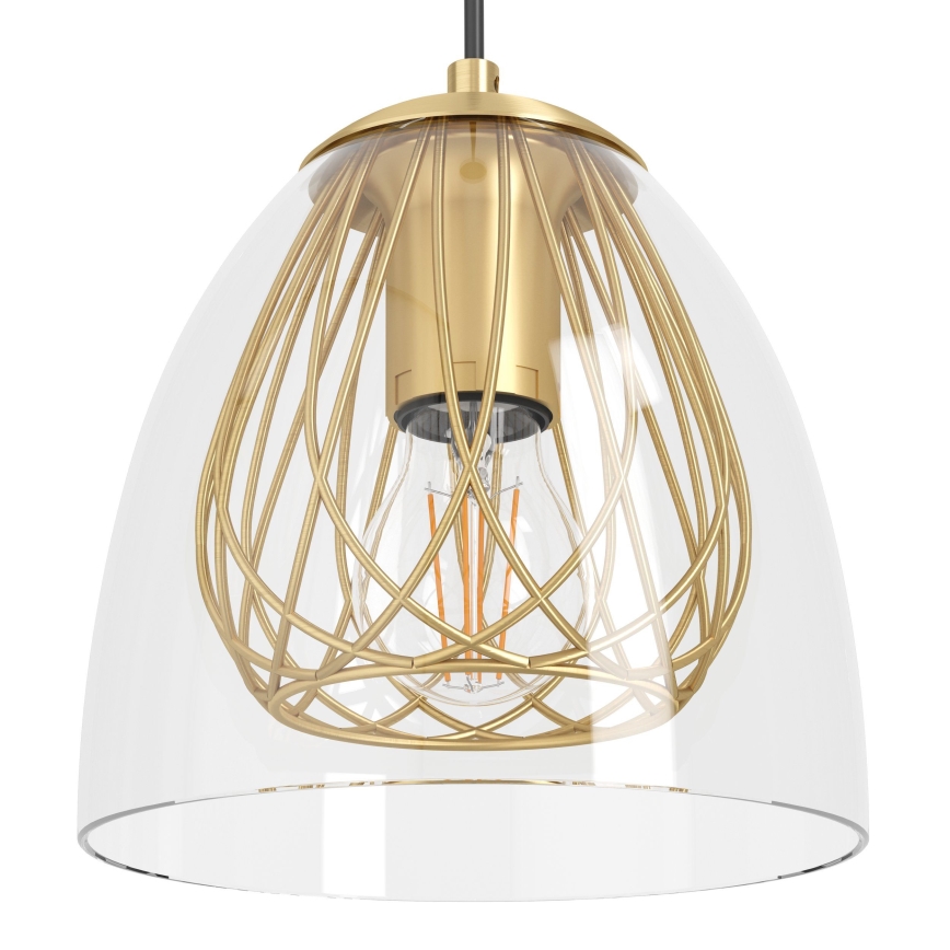 Eglo - Hängeleuchte 4xE27/40W/230V golden