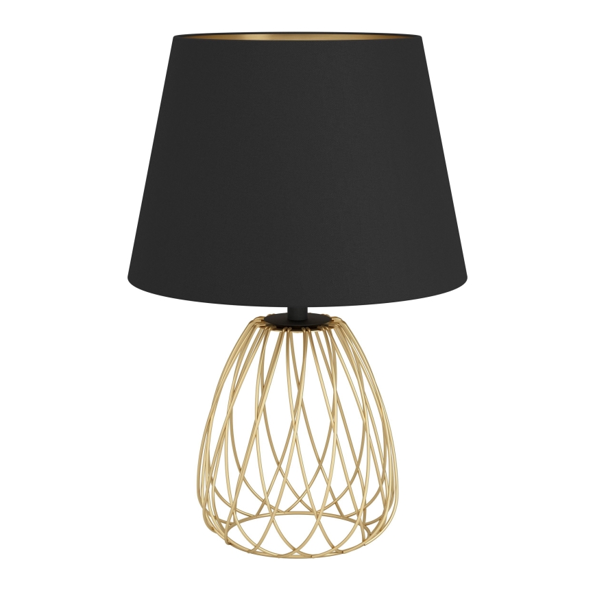Eglo - Tischleuchte 1xE27/40W/230V schwarz/golden