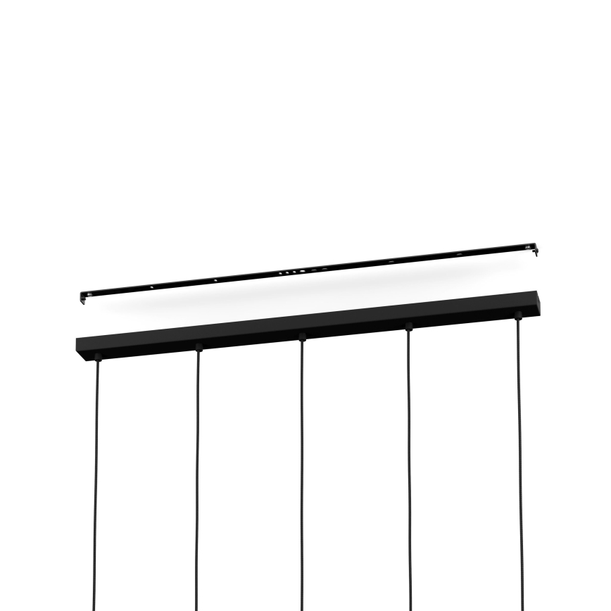 Eglo - Hängeleuchte 5xE27/40W/230V schwarz/golden