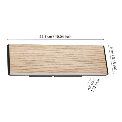 Eglo - LED-Wandleuchte 2xLED/4,2W/230V 3000K Eiche