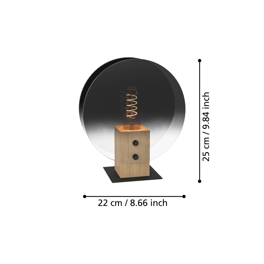 Eglo - Hängeleuchte 1xE27/40W/230V rauchig