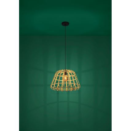Eglo - Hängeleuchte 1xE27/40W/230V d 50 cm Bambus