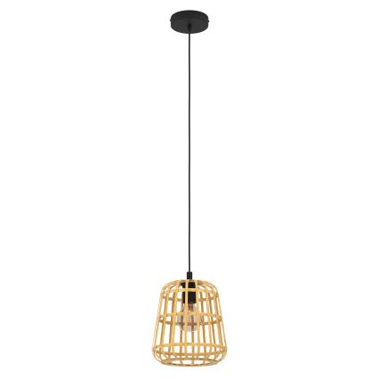 Eglo - Hängeleuchte 1xE27/40W/230V d 24 cm Bambus