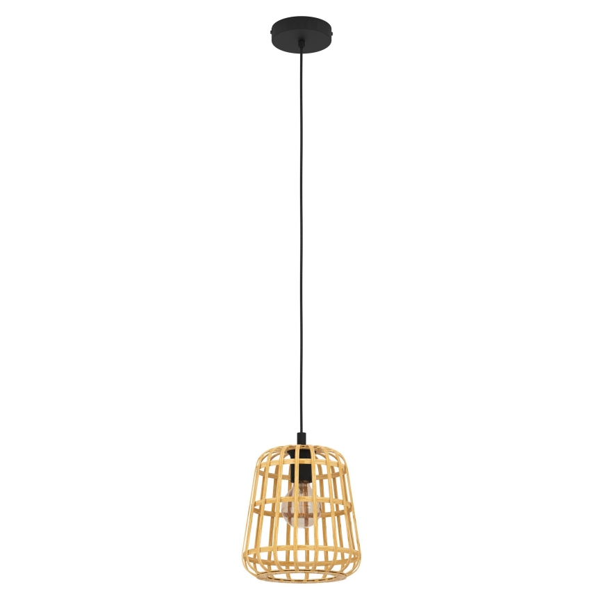 Eglo - Hängeleuchte 1xE27/40W/230V d 24 cm Bambus