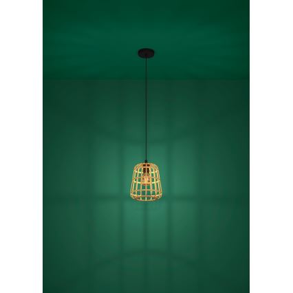 Eglo - Hängeleuchte 1xE27/40W/230V d 24 cm Bambus