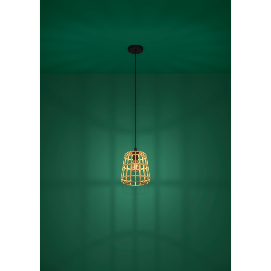 Eglo - Hängeleuchte 1xE27/40W/230V d 24 cm Bambus