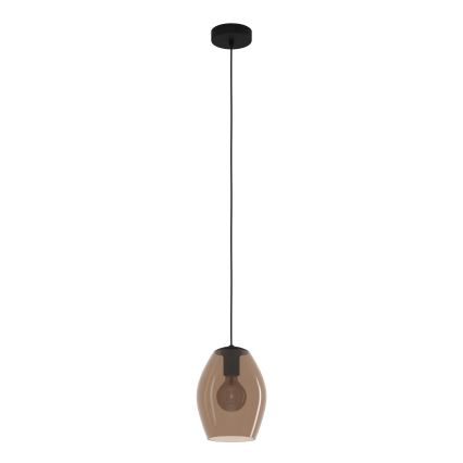 Eglo - Hängeleuchte 1xE27/40W/230V braun