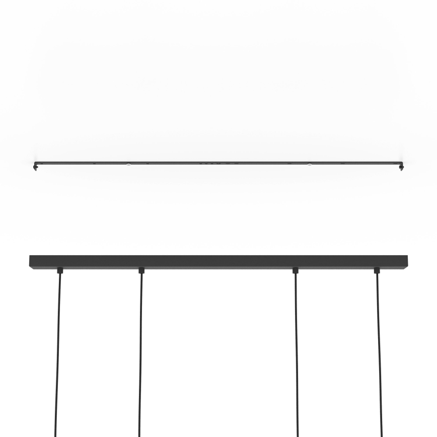 Eglo - Hängeleuchte 4xE27/40W/230V schwarz/braun