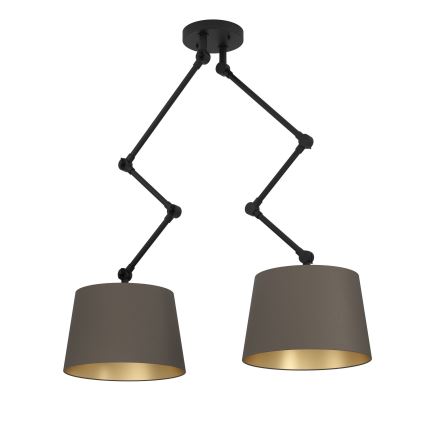 Eglo - Deckenleuchte an Stange 2xE27/40W/230V braun