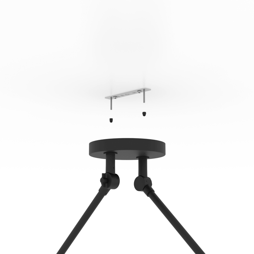 Eglo - Deckenleuchte an Stange 2xE27/40W/230V braun