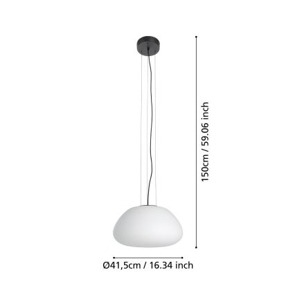 Eglo - Hängeleuchte 1xE27/40W/230V schwarz