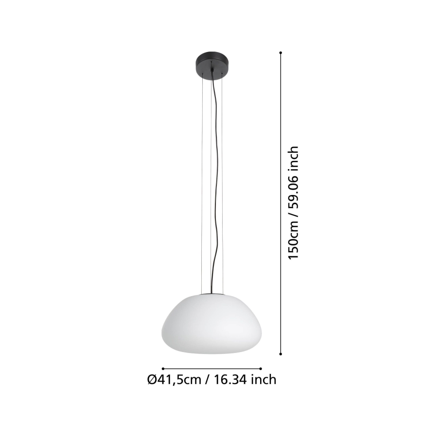 Eglo - Hängeleuchte 1xE27/40W/230V schwarz