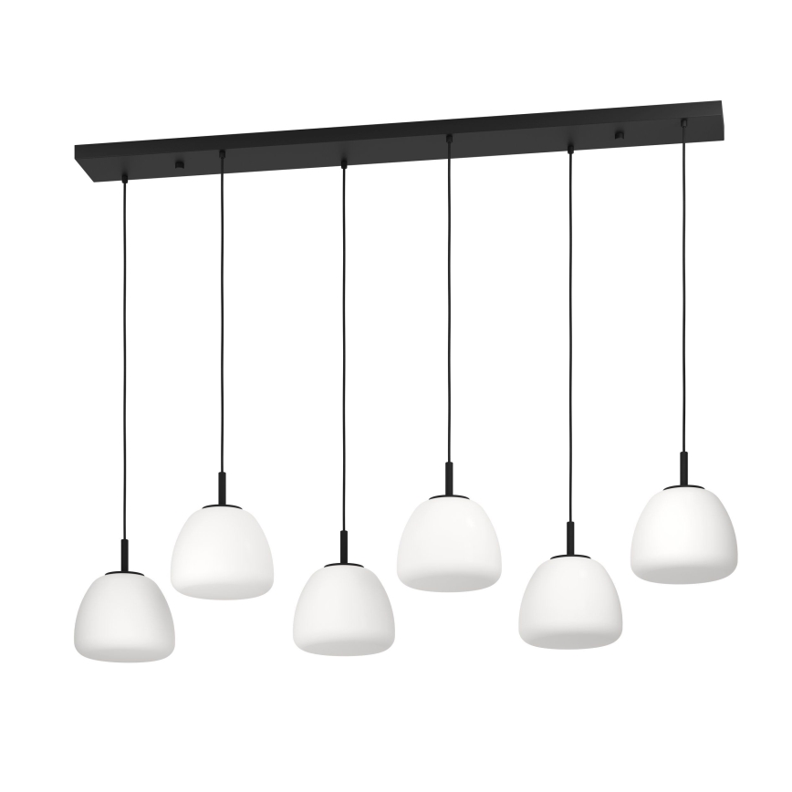 Eglo - Hängeleuchte 6xE27/40W/230V schwarz