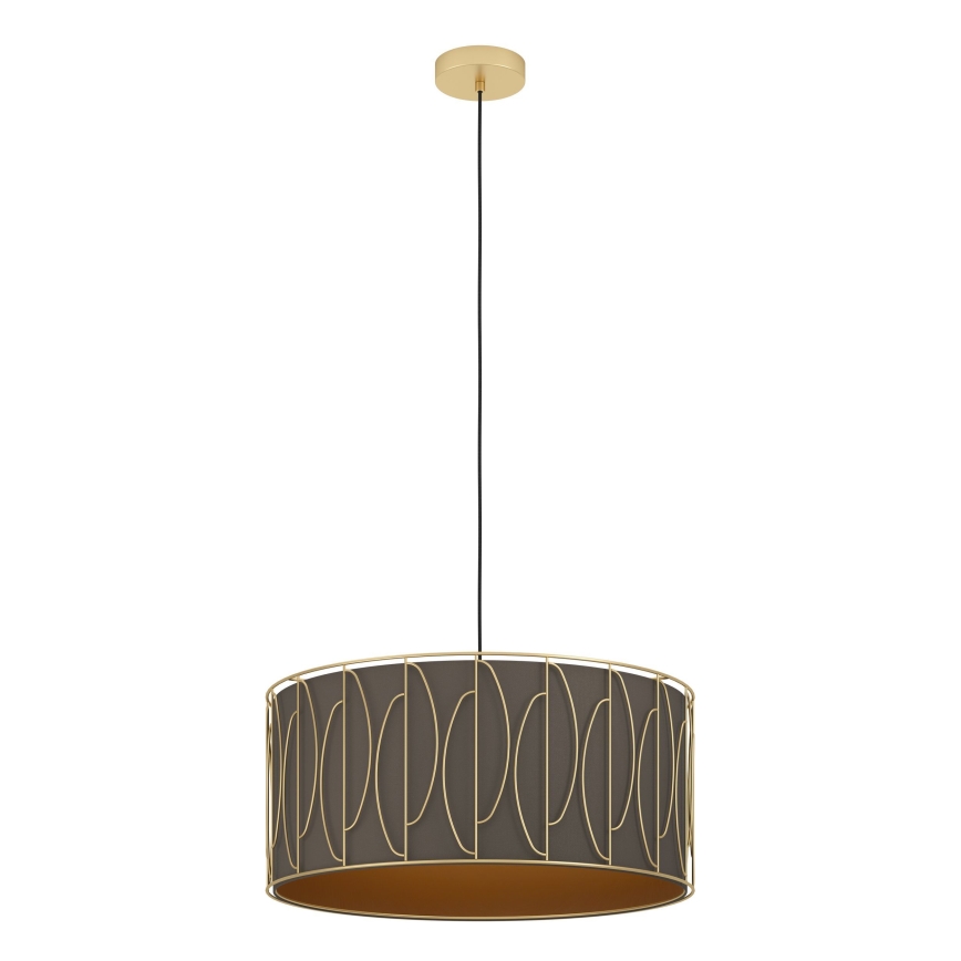 Eglo - Hängeleuchte 1xE27/40W/230V golden/braun