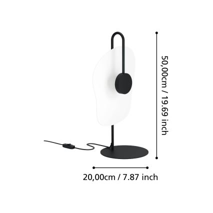 Eglo - LED-Tischleuchte LED/5,4W/230V 3000K schwarz