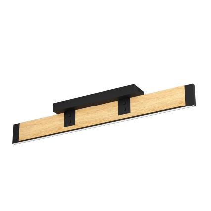 Eglo - Dimmbare LED-Deckenleuchte LED/27W/230V 3000K schwarz/braun