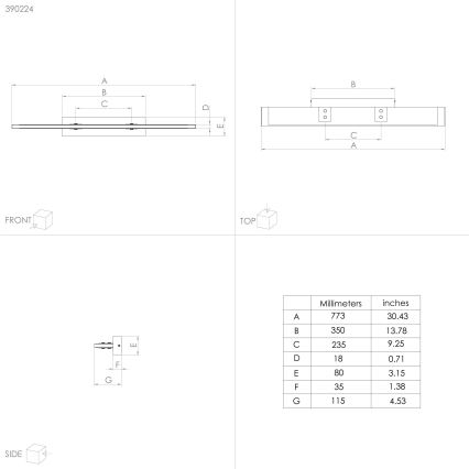 Eglo - Dimmbare LED-Deckenleuchte LED/27W/230V 3000K schwarz/braun