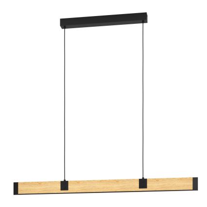 Eglo - Dimmbare LED-Hängeleuchte LED/28,8W/230V 3000K schwarz/braun