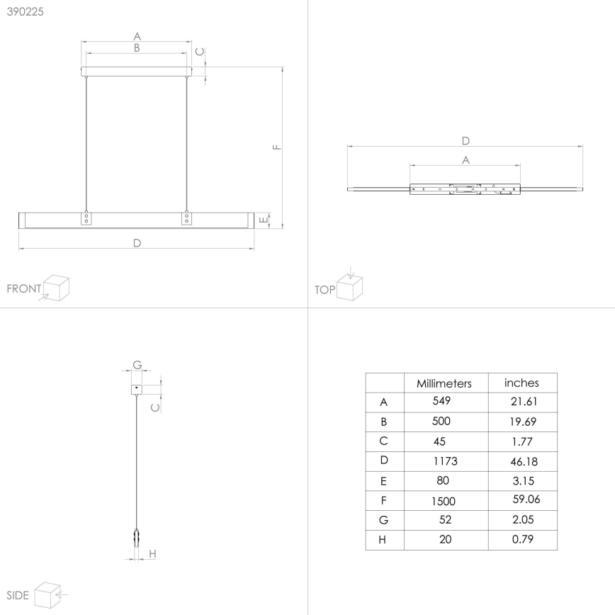 Eglo - Dimmbare LED-Hängeleuchte LED/28,8W/230V 3000K schwarz/braun