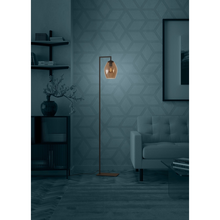 Eglo - Stehleuchte 1xE27/40W/230V braun