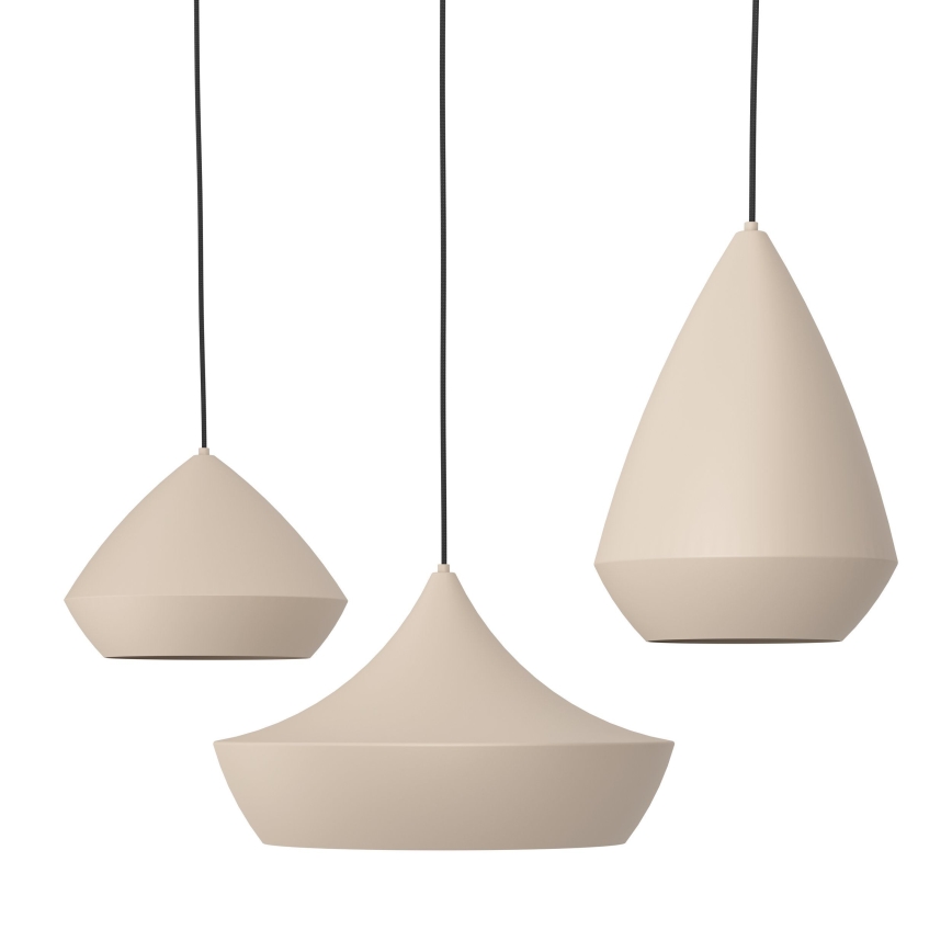 Eglo - Hängeleuchte 3xE27/28W/230V beige