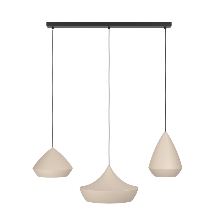 Eglo - Hängeleuchte 3xE27/28W/230V beige