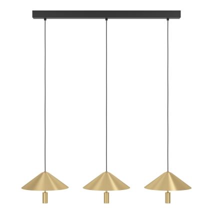 Eglo - Dimmbare LED-Hängeleuchte 3xLED/12W/230V 3000K golden