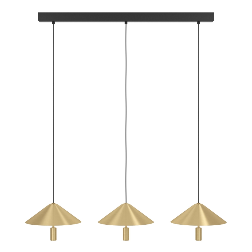 Eglo - Dimmbare LED-Hängeleuchte 3xLED/12W/230V 3000K golden