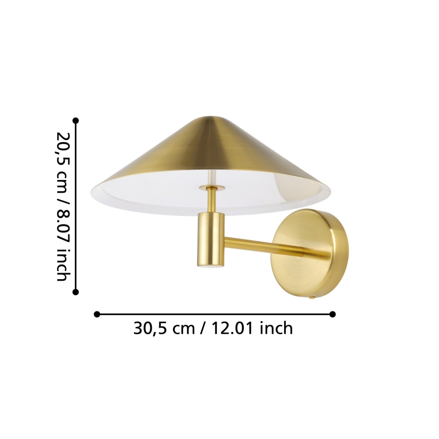 Eglo - LED-Wandleuchte LED/12W/230V 3000K golden