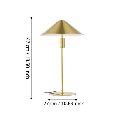 Eglo - Dimmbare LED-Tischleuchte LED/12W/230V 3000K golden