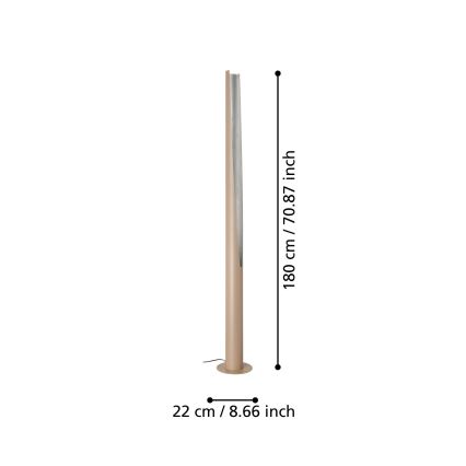 Eglo - LED-Stehleuchte 1xGU10/5,7W/230V beige