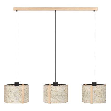Eglo - Hängeleuchte 3xE27/25W/230V beige