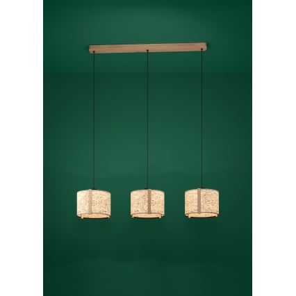 Eglo - Hängeleuchte 3xE27/25W/230V beige