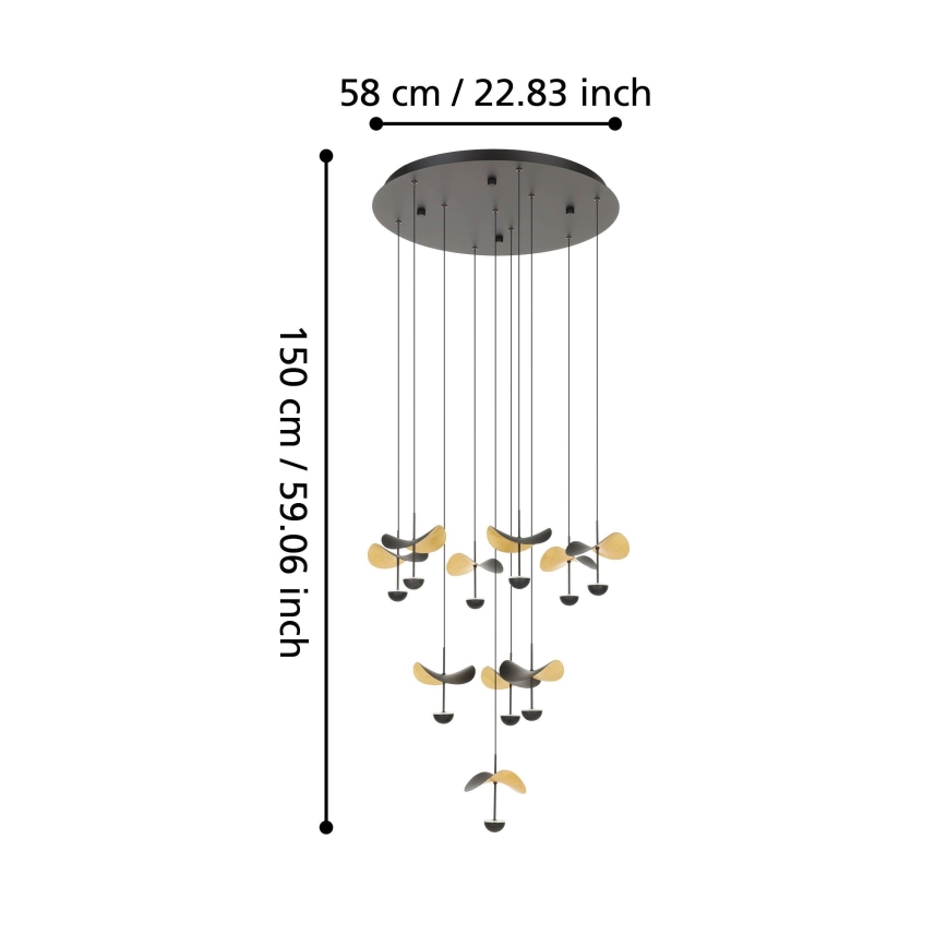Eglo - Dimmbare LED-Hängeleuchte 10xLED/2,3W/230V d 58 cm