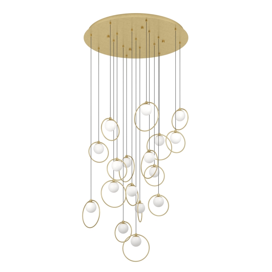 Eglo - Dimmbare LED-Hängeleuchte 17xLED/3W/230V 3000K d 78 cm golden
