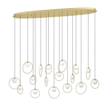 Eglo - Dimmbare LED-Hängeleuchte 17xLED/3W/230V 3000K golden