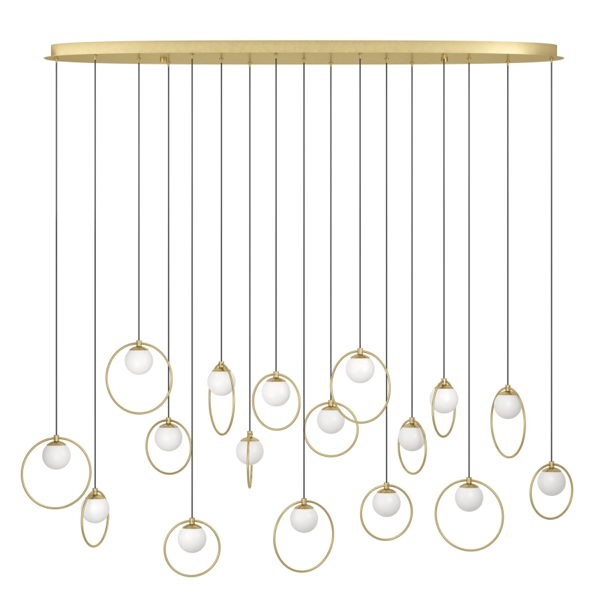 Eglo - Dimmbare LED-Hängeleuchte 17xLED/3W/230V 3000K golden