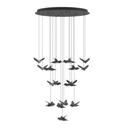 Eglo - Dimmbare LED-Hängeleuchte 17xLED/3W/230V 3000K schwarz