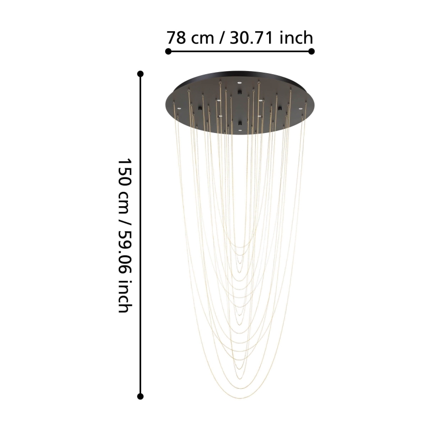 Eglo - Dimmbare LED-Deckenleuchte 8xLED/4,2W/230V 3000K