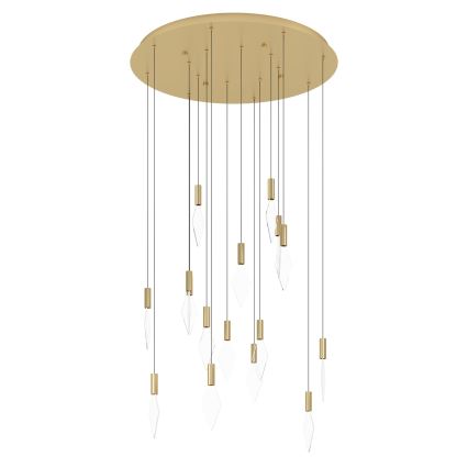 Eglo - Dimmbare LED-Hängeleuchte 16xLED/3,3W/230V 3000K d 78 cm golden