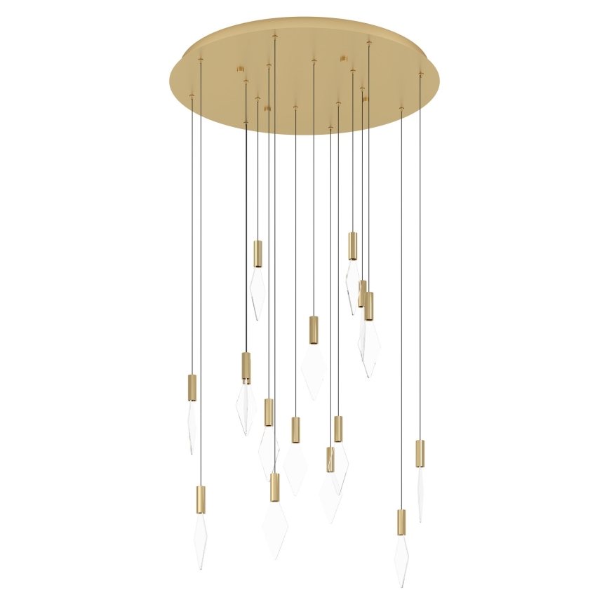 Eglo - Dimmbare LED-Hängeleuchte 16xLED/3,3W/230V 3000K d 78 cm golden