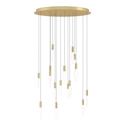 Eglo - Dimmbare LED-Hängeleuchte 16xLED/3,3W/230V 3000K d 78 cm golden