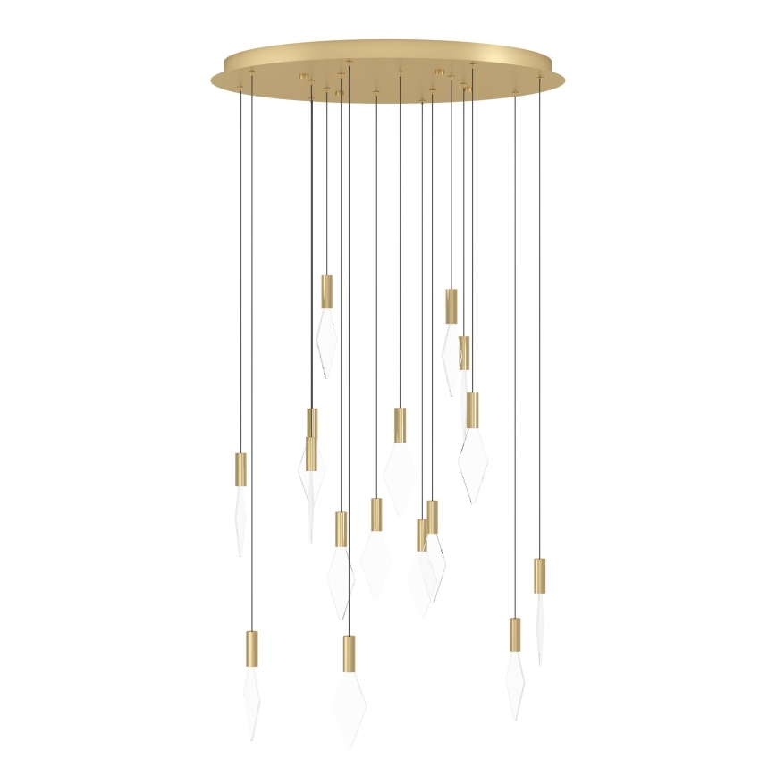Eglo - Dimmbare LED-Hängeleuchte 16xLED/3,3W/230V 3000K d 78 cm golden