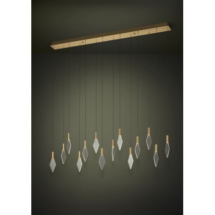 Eglo - Dimmbare LED-Hängeleuchte 14xLED/3,3W/230V 3000K golden