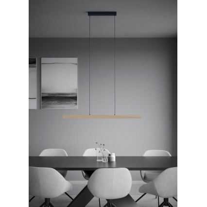 Eglo - Dimmbare LED-Hängeleuchte LED/21W/230V 3000K braun