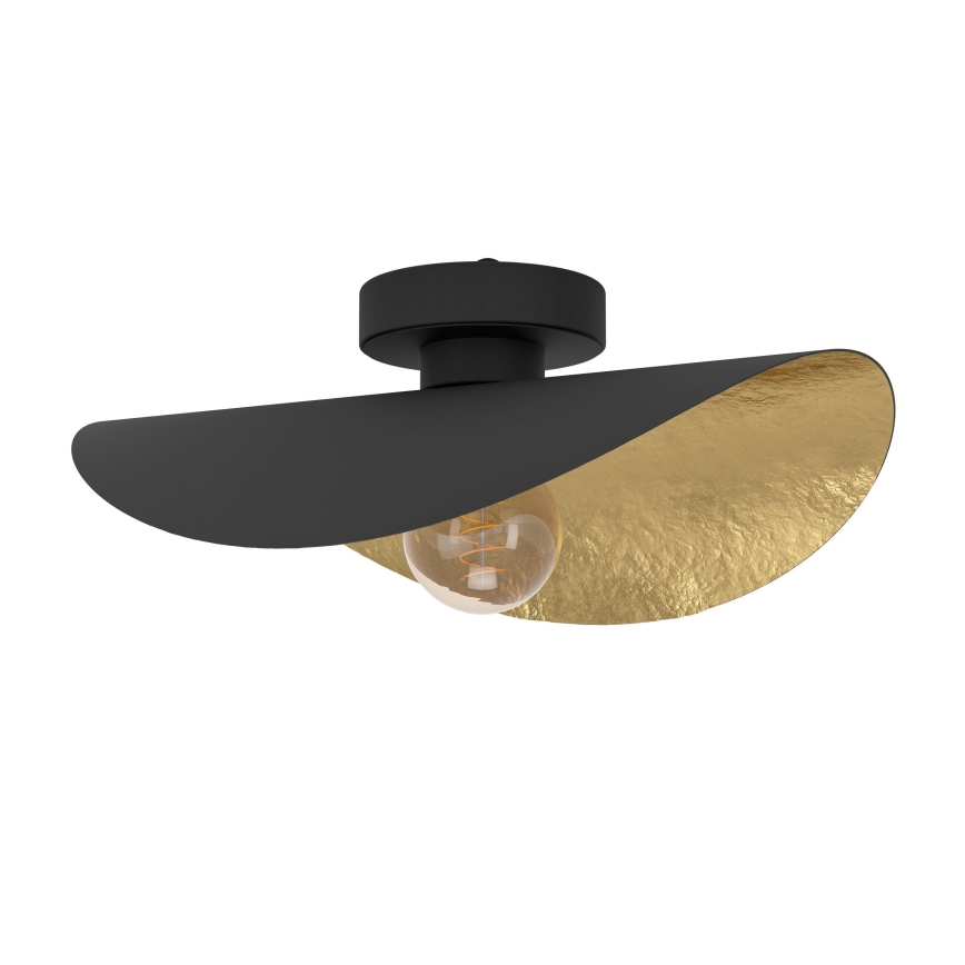 Eglo - Deckenleuchte 1xE27/40W/230V schwarz/golden