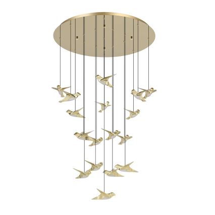 Eglo - Dimmbare LED-Hängeleuchte 17xLED/3W/230V 3000K golden