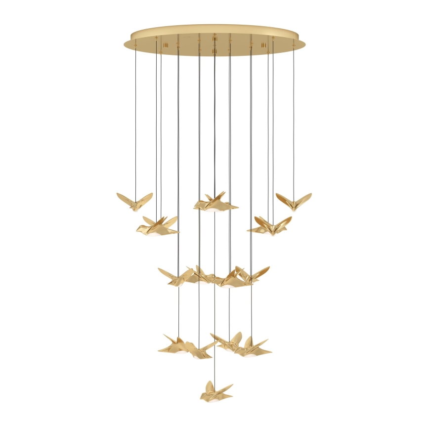 Eglo - Dimmbare LED-Hängeleuchte 17xLED/3W/230V 3000K golden
