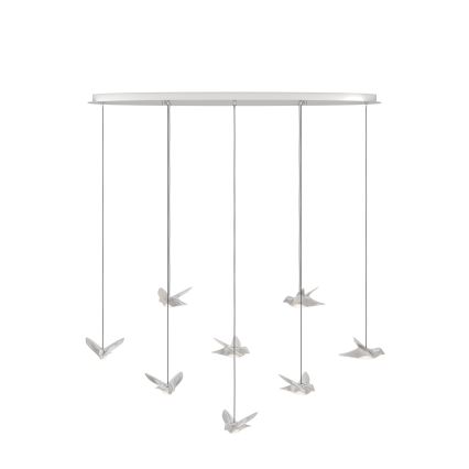 Eglo - Dimmbare LED-Hängeleuchte 8xLED/4,2W/230V 3000K glänzendes Chrom