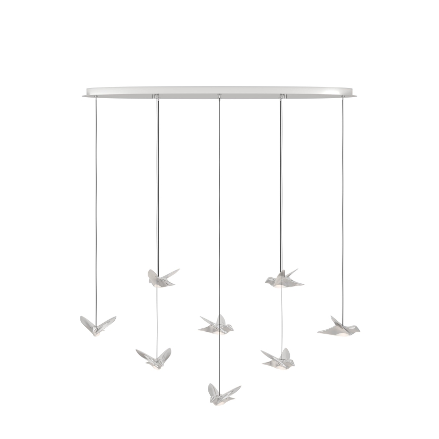 Eglo - Dimmbare LED-Hängeleuchte 8xLED/4,2W/230V 3000K glänzendes Chrom